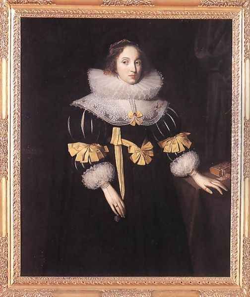 Portrait of Lady Anne Ruhout 1631 Oil Painting by Marcus The Younger Gheeraerts