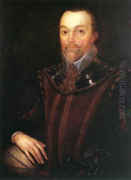 Sir Francis Drake after 1590 Oil Painting by Marcus The Younger Gheeraerts