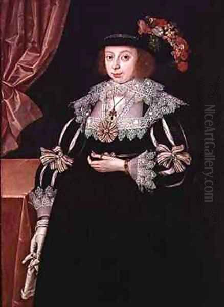 Anne Hale Mrs Hoskins Oil Painting by Marcus The Younger Gheeraerts