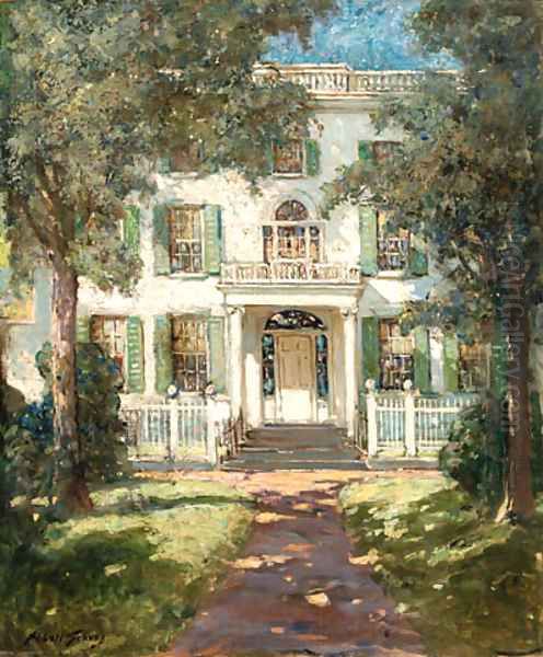 Federal House, Wiscasset, Maine Oil Painting by Abbott Fuller Graves