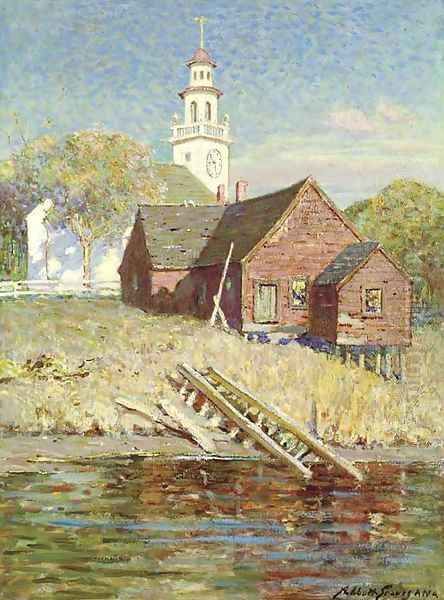 The Town Clock Oil Painting by Abbott Fuller Graves