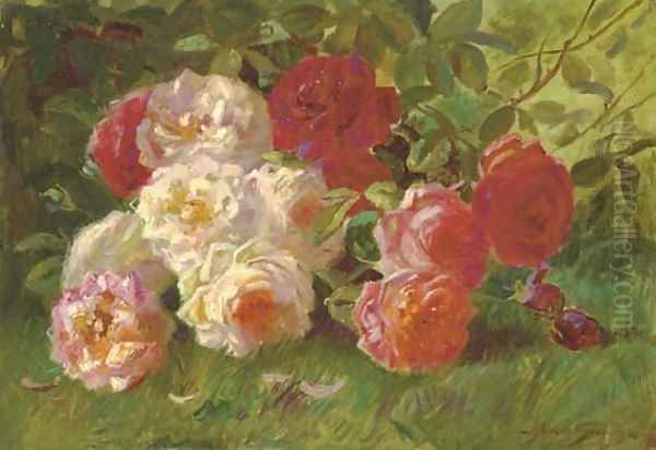 Roses Oil Painting by Abbott Fuller Graves