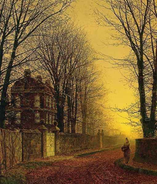 Autumn Gold Oil Painting by John Atkinson Grimshaw