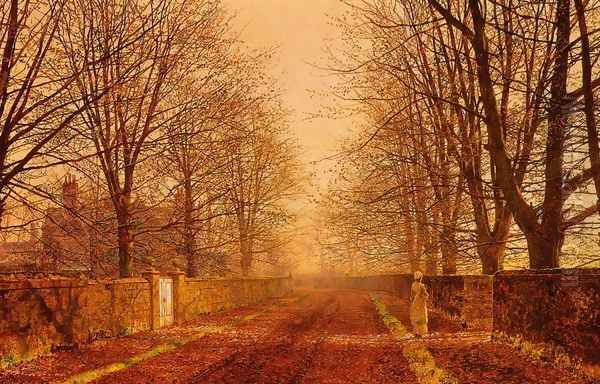 Golden Light Oil Painting by John Atkinson Grimshaw