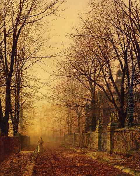 A Golden Beam Oil Painting by John Atkinson Grimshaw