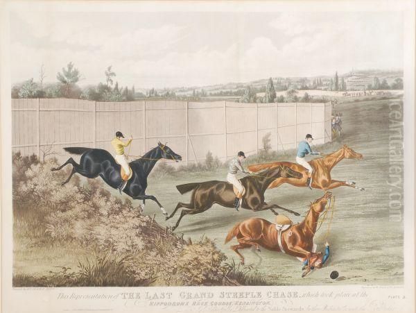 The Last Grand Steeple Chase Oil Painting by Henry Thomas Alken