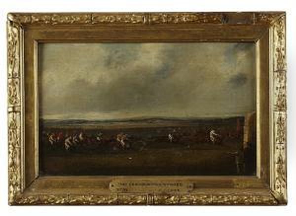 The Cesarewitch Stakes Oil Painting by Henry Thomas Alken