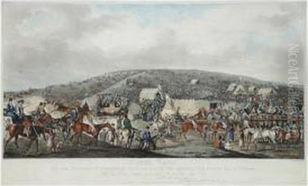 Epsom Races Oil Painting by Henry Thomas Alken