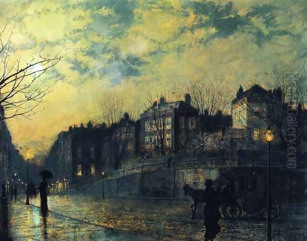 Hampstead Oil Painting by John Atkinson Grimshaw