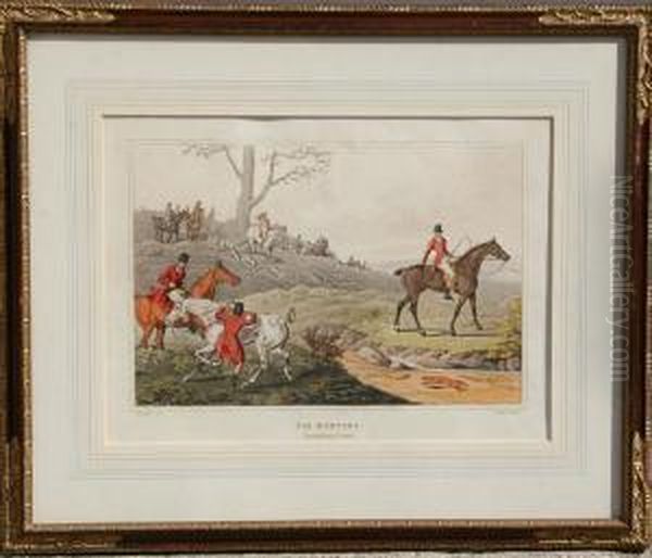 Fox Hunting, Breaking Cover Oil Painting by Henry Thomas Alken