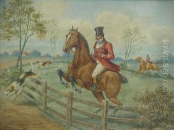 Fox Hunting Scenes Oil Painting by Henry Thomas Alken