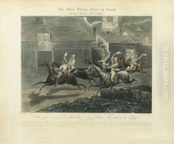 The First Steeple Chase On Record Oil Painting by Henry Thomas Alken