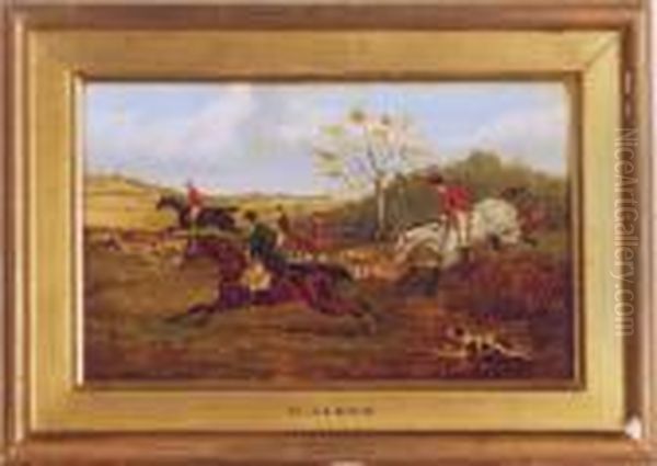 The Hunt; And Three Companion Paintings Oil Painting by Henry Thomas Alken