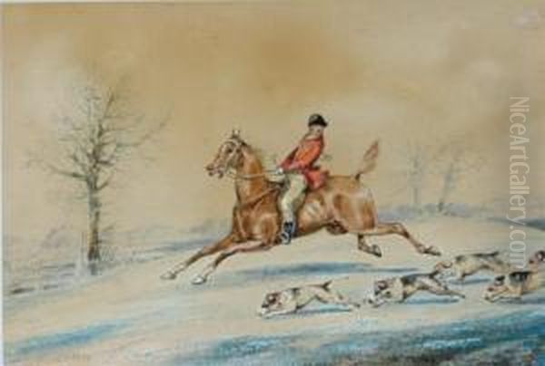 The Hunt Oil Painting by Henry Thomas Alken