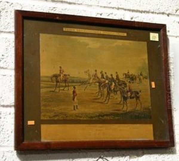 The Grand Leicestershire Steeple Chase Oil Painting by Henry Thomas Alken