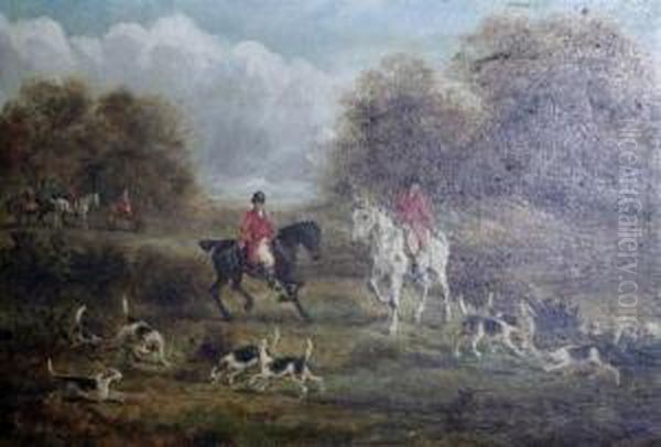 Hunting Scene Oil Painting by Henry Thomas Alken