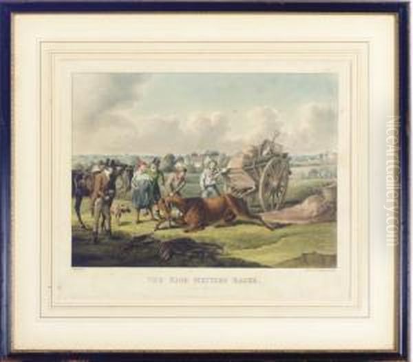 The High Mettled Racer: Four Prints Oil Painting by Henry Thomas Alken