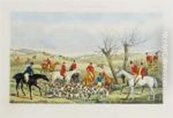 The Pytchley Hunt: Four Plates Oil Painting by Henry Thomas Alken