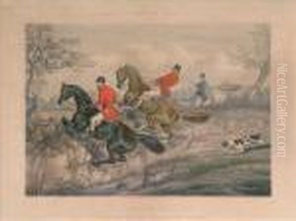 Fores' Hunting Oil Painting by Henry Thomas Alken