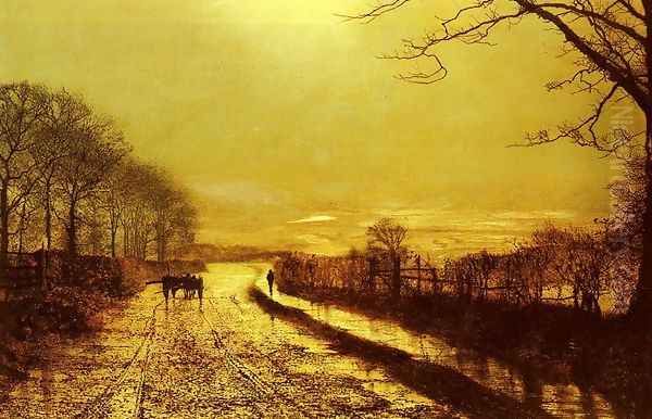 Wharfedale Oil Painting by John Atkinson Grimshaw