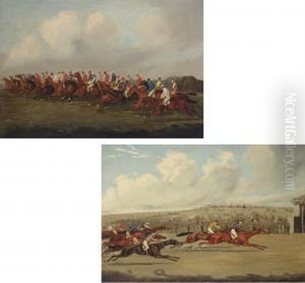 The Derby Oil Painting by Henry Thomas Alken