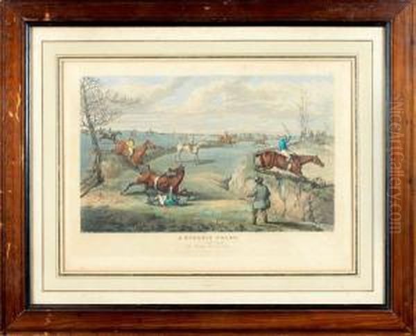 A Steeple Chase Oil Painting by Henry Thomas Alken