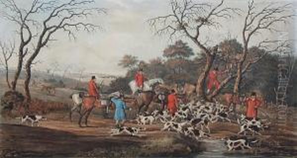 Tree-ing The Fox Oil Painting by Henry Thomas Alken