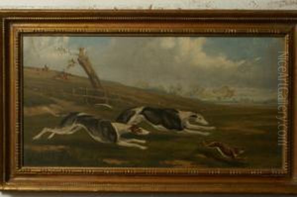 Hare Coursing Oil Painting by Henry Thomas Alken