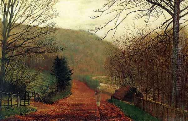 Forge Valley, Scarborough Oil Painting by John Atkinson Grimshaw