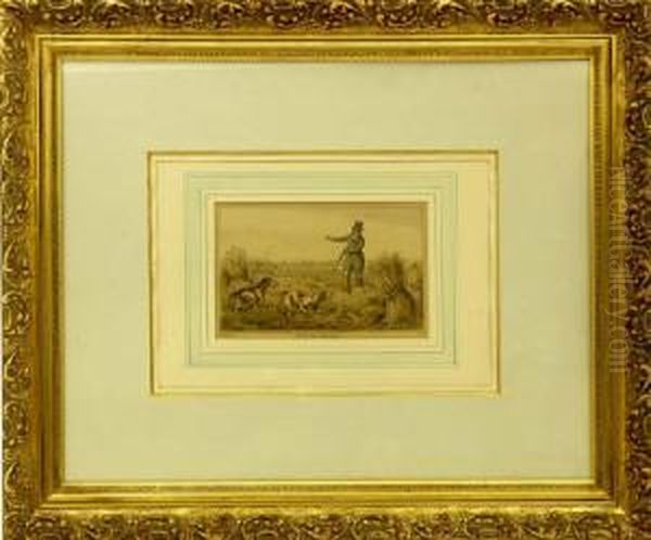 Partridge Shooting Oil Painting by Henry Thomas Alken