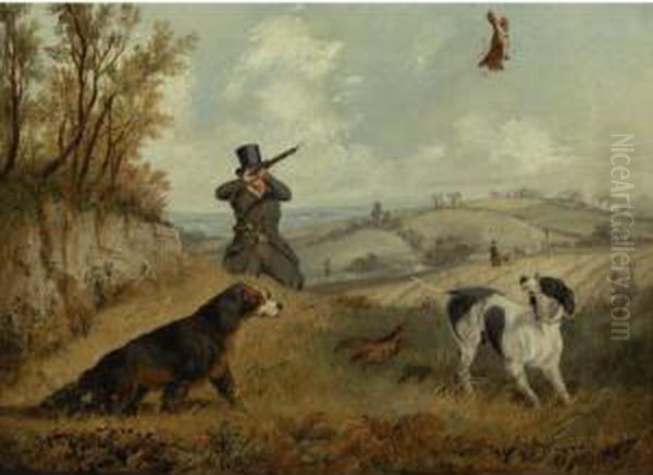 Out Shooting Oil Painting by Henry Thomas Alken