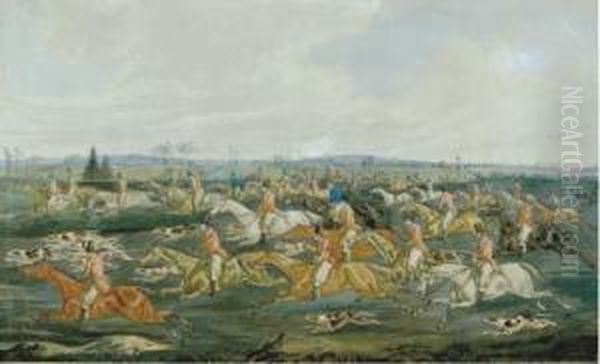 The Quorn Hunt Oil Painting by Henry Thomas Alken