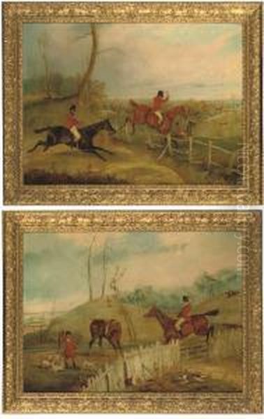 Taking The Fence; And The Kill Oil Painting by Henry Thomas Alken