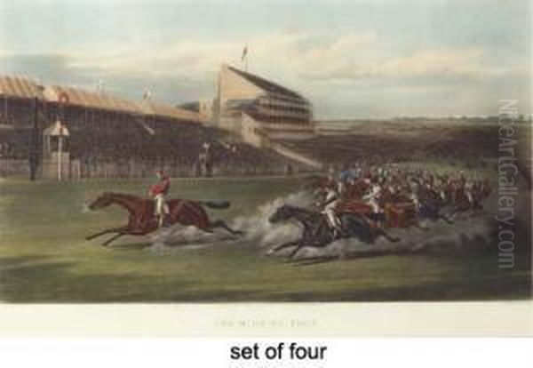 Tattenham Corner Oil Painting by Henry Thomas Alken