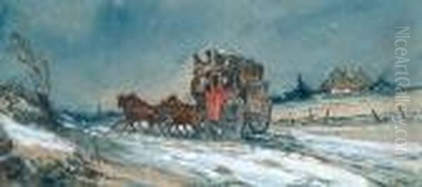 Mail Coach Oil Painting by Henry Thomas Alken