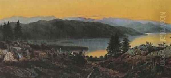 Windermere Oil Painting by John Atkinson Grimshaw