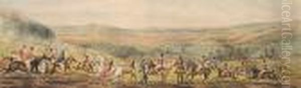 The Leicestershire Covers Oil Painting by Henry Thomas Alken