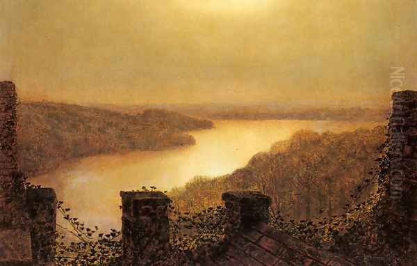 Roundhaylake, From Castle Oil Painting by John Atkinson Grimshaw