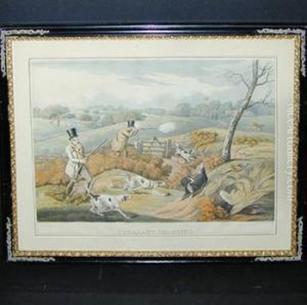 Partridge Shooting; Pheasant Shooting; Wild Duck Shooting; Grouseshooting Oil Painting by Henry Thomas Alken