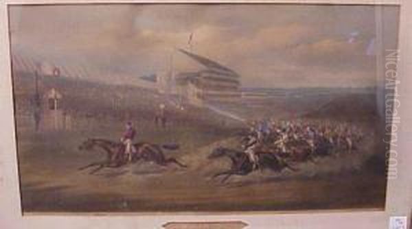 Tattenham Corner And The Winning Post Oil Painting by Henry Thomas Alken