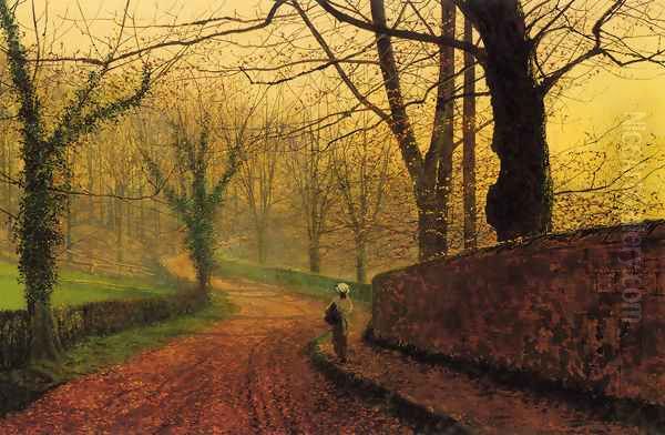 Stapleton Park near Pontefract Oil Painting by John Atkinson Grimshaw