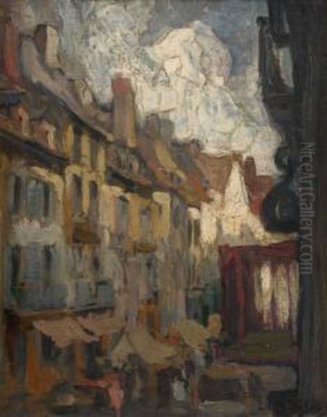 Ruelle Oil Painting by Fernand Allard L'Olivier