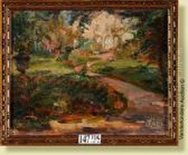 Parc Fleuri Oil Painting by Fernand Allard L'Olivier