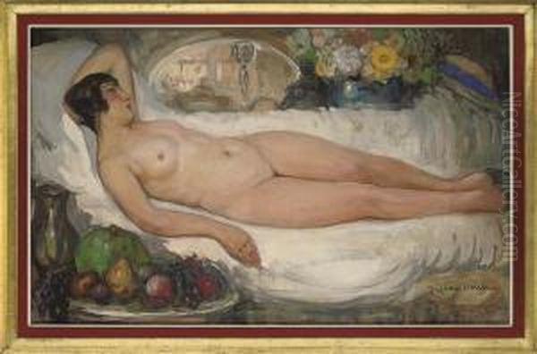 The Artist's Muse Oil Painting by Fernand Allard L'Olivier