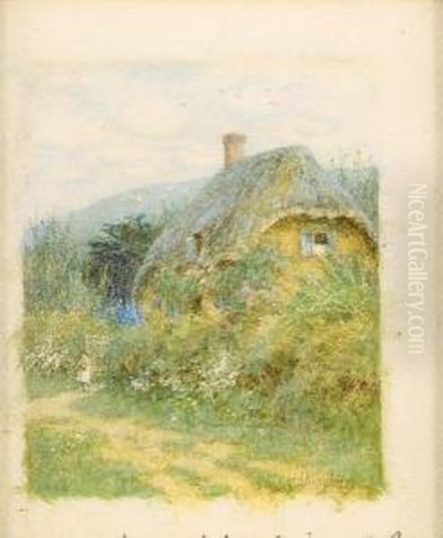 A Wiltshire Cottage Oil Painting by Helen Mary Elizabeth Allingham