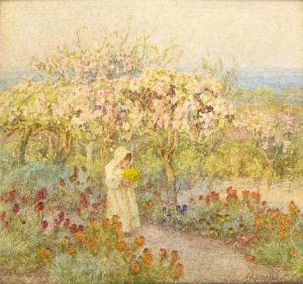 Blossoms Oil Painting by Helen Mary Elizabeth Allingham