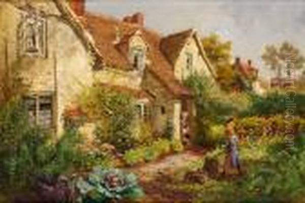 I Tradgarden Oil Painting by Helen Mary Elizabeth Allingham