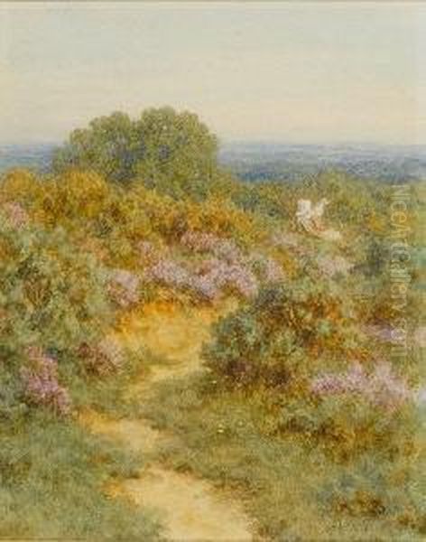 Looking Over The Weald Of Surrey Oil Painting by Helen Mary Elizabeth Allingham