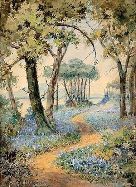 Uferweg Oil Painting by Helen Mary Elizabeth Allingham