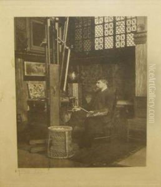 The Artist In Hisstudio Oil Painting by Sir Lawrence Alma-Tadema